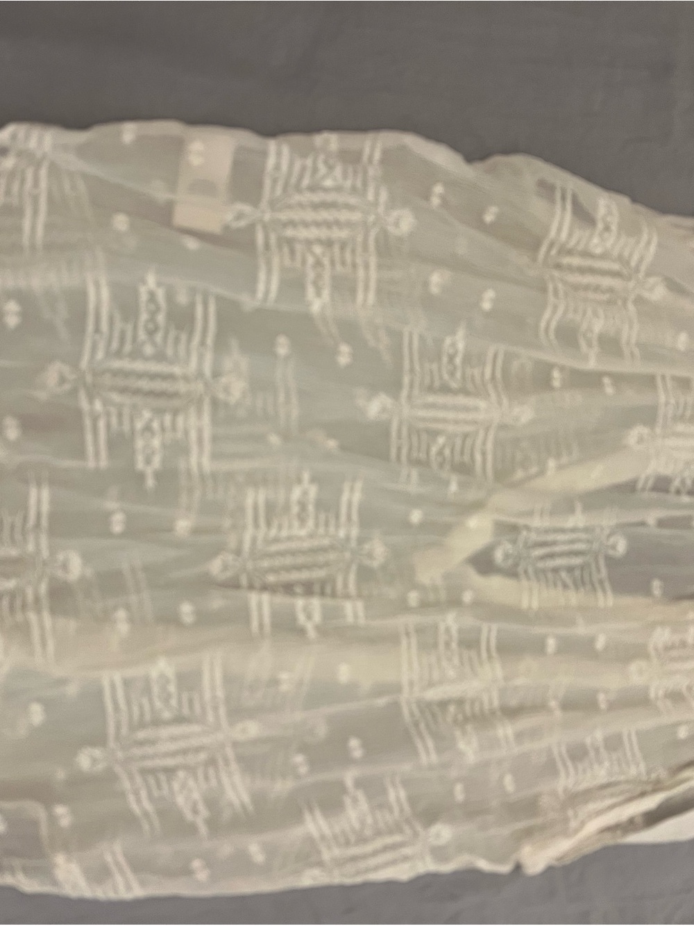 Rebecca Taylor Cream Embroidered Sheer Sleeveless Tunic - Picture 2 of 4